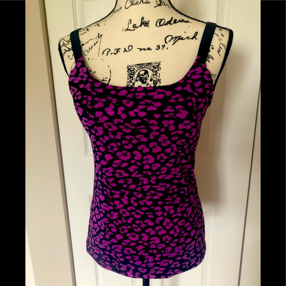Lululemon Purple and Black Strap Tank Top. SZ6